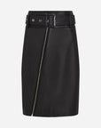 Faux leather biker skirt