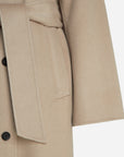 Soft double-face wool coat