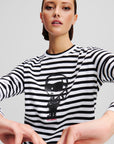Ikon stripe long-sleeved T-shirt