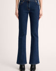 Flared denim jeans