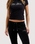 Jersey fitted 'Mon Amour' tee
