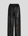 Sequin jersey pants