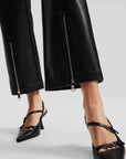 Faux-leather pants