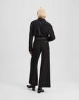 Contrast stitch pants