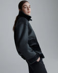 Reversible cocoon-fit jacket