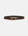 Crocodile-print belt