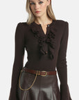 Crocodile-print belt