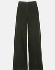 Wide-leg corduroy pants