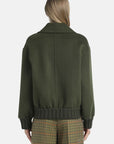 Cropped double-breasted jacket