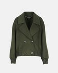 Cropped double-breasted jacket