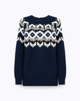 Wool cardigan sweater with crystals