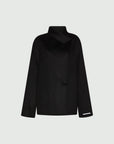Double-faced wool-blend pea coat