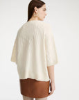 Oversized wool and cashmere jumper