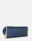 Over-the-shoulder bag with lizard print