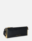 Over-the-shoulder bag with lizard print