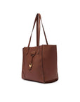 Leather shopper bag