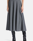 Flared midi skirt