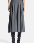 Flared midi skirt