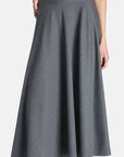 Flared midi skirt