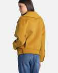Boxy wool jacket