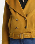 Boxy wool jacket