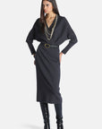 Elegant knitted midi dress