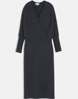 Elegant knitted midi dress
