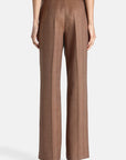 Herringbone regular-fit pants
