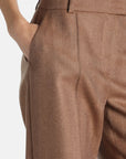 Herringbone regular-fit pants