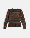 Jacquard knit sweater