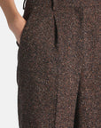 Regular-fit pants with pleats