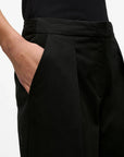 MiLA Boutique black structured suit pants with a tailored silhouette and hook-and-eye zip-fly closure.