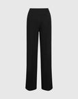 MiLA Boutique black structured suit pants with a tailored silhouette and hook-and-eye zip-fly closure.