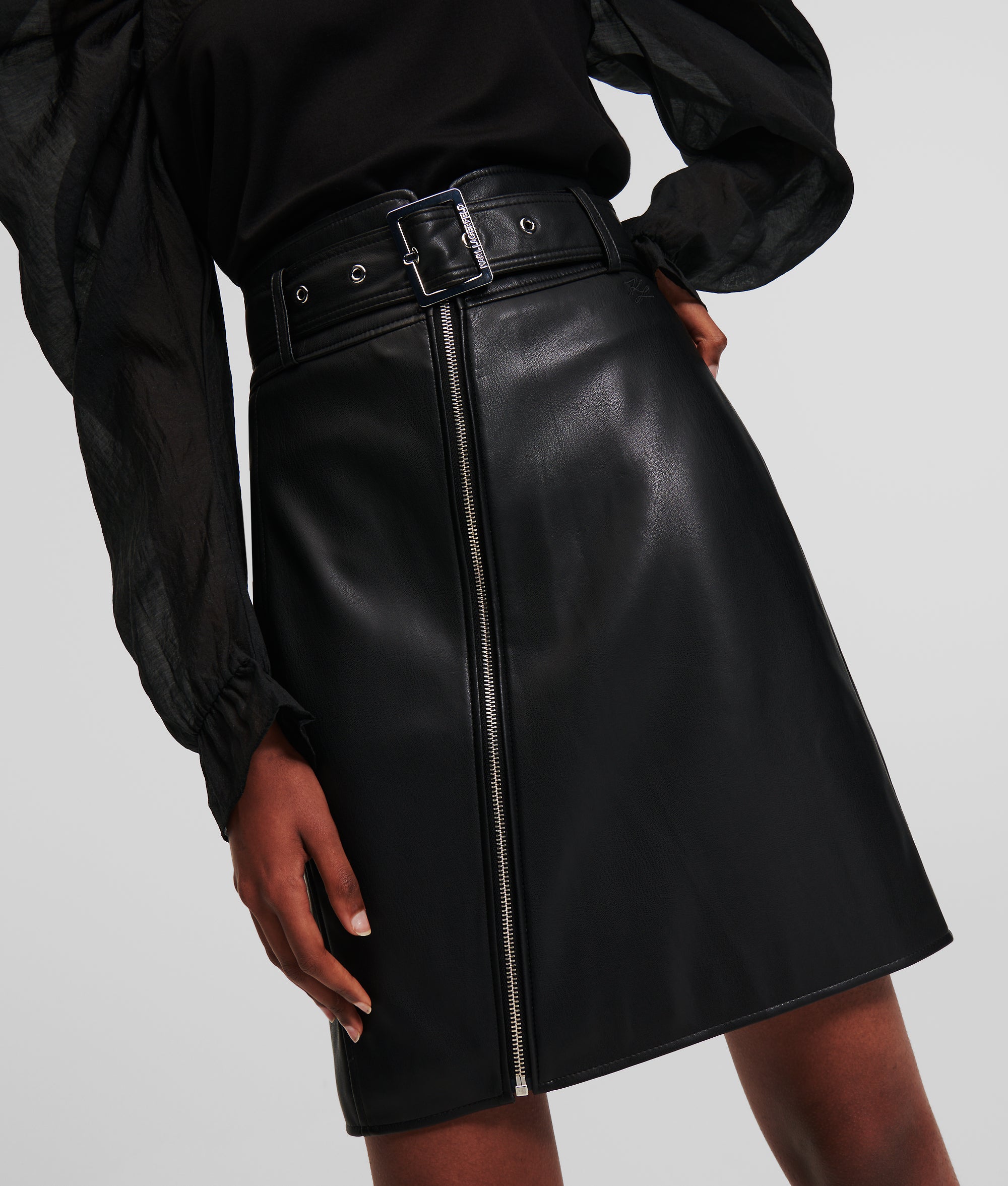 Leather biker skirts best sale