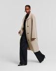 Soft double-face wool coat