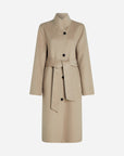 Soft double-face wool coat