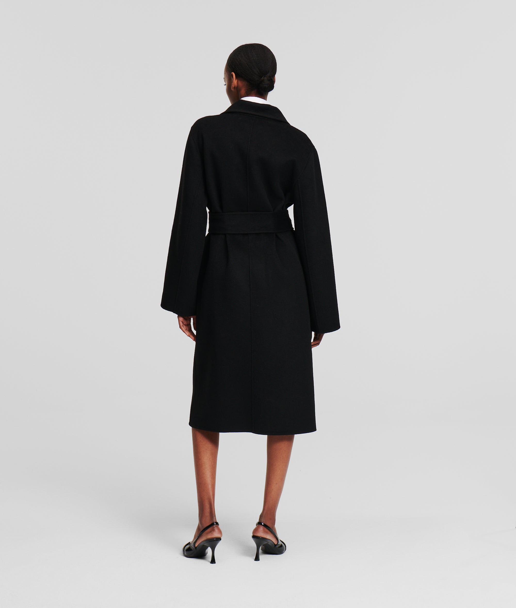 Soft double-face wool coat