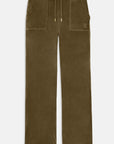 Straight leg track pant with pockets