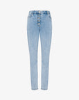 Denim slim trousers