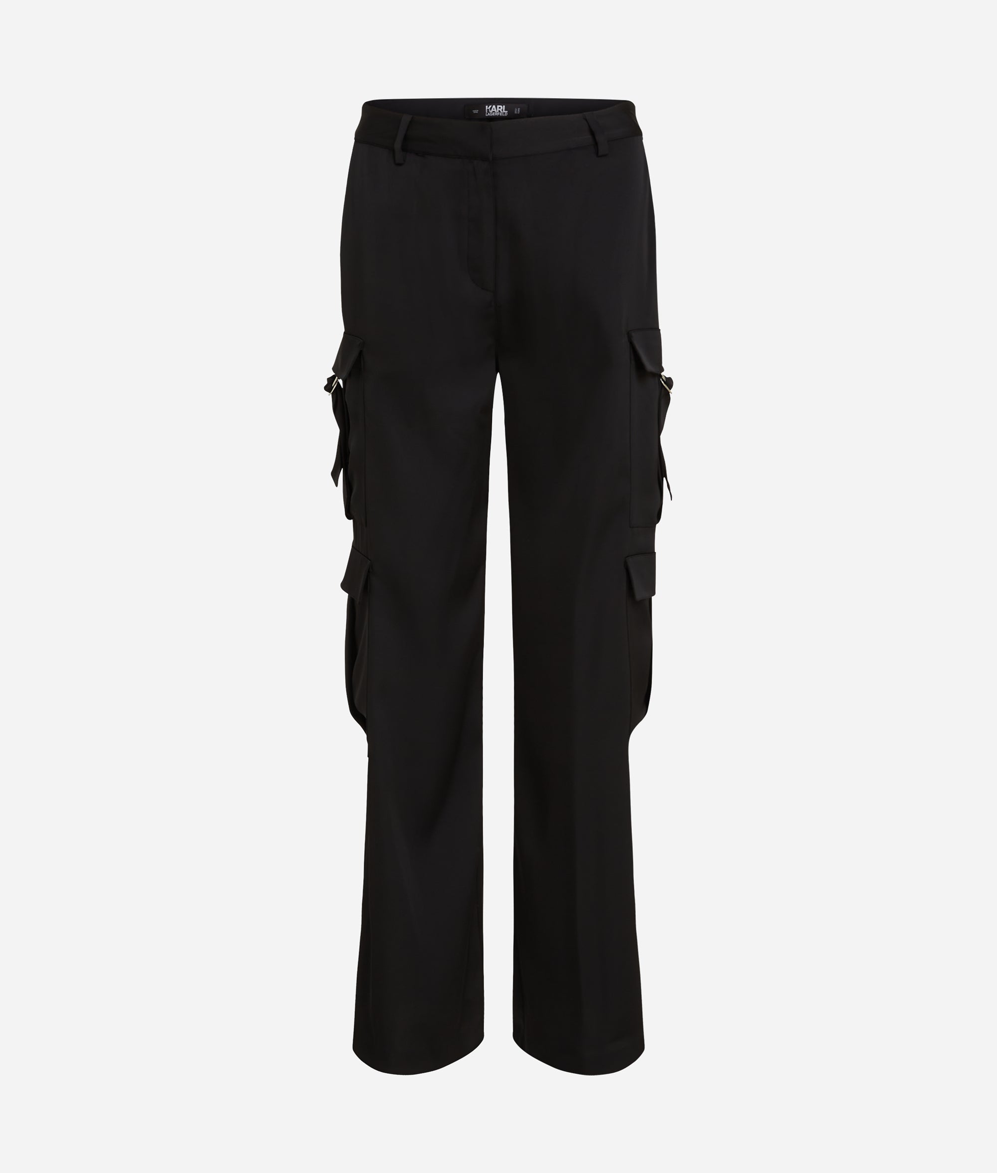 Satin cargo pants