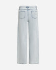 Wide-leg mid-rise jeans