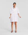 Broderie anglaise shirt dress