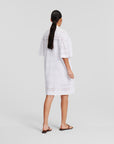 Broderie anglaise shirt dress