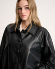 Leather coat