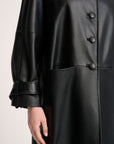 Leather coat