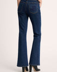 Flared denim jeans