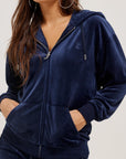 Classic velour oversized hoodie