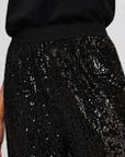 Sequin jersey pants