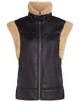 Faux suede gilet