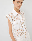 Broderie anglaise shirt